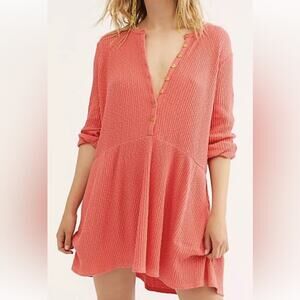 Free people Beach blossom button up dress
